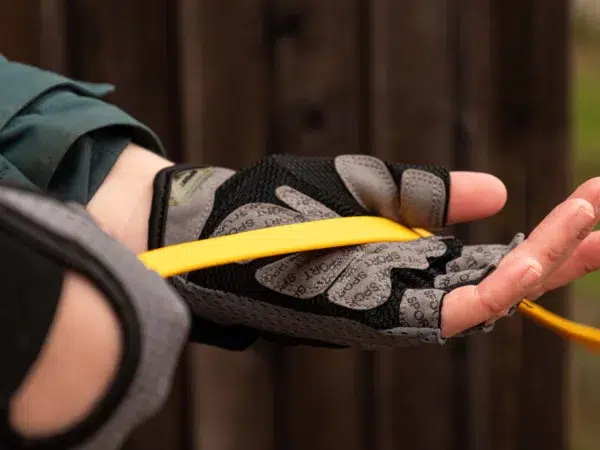 Paire de gants respirant pour la gestion de longe