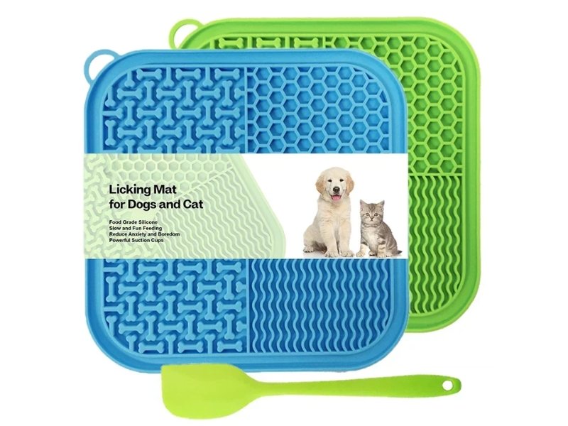 Tapis à lécher + spatule pour chien et chat